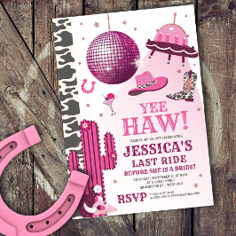 Invitación Partido Bachelorette Space Cowgirl