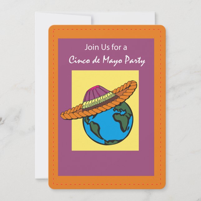 Invitación Partido Cinco de Mayo invita a Gorra mexicano (Anverso)