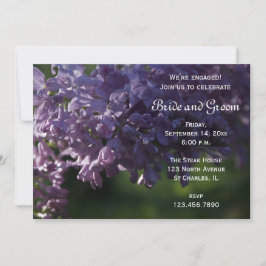 Invitación Partido Compromiso de las Flores Liláceas Púrpura