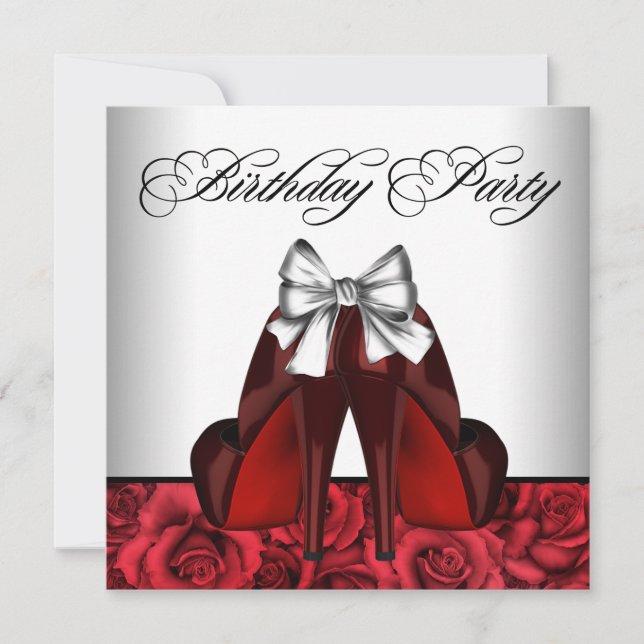 Invitación Partido de Aniversario de la Rosa Roja de las Muje (Anverso)