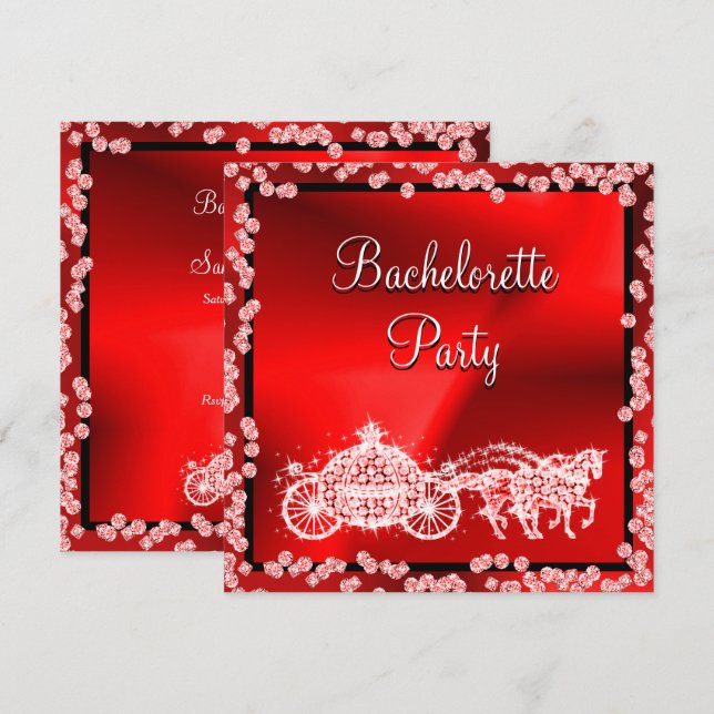 Invitación Partido de Bachelorette del Entrenador y Caballo d (Anverso / Reverso)