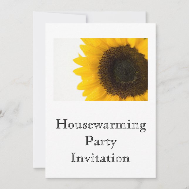 Invitación Partido de calentamiento de la casa girasol invita (Anverso)