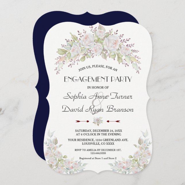 Invitación Partido de compromiso azul de la Marina de Roses B (Anverso / Reverso)