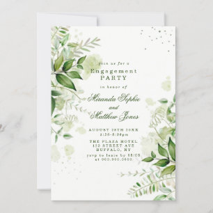 Invitación Partido de compromiso blanco de vineyard de la veg