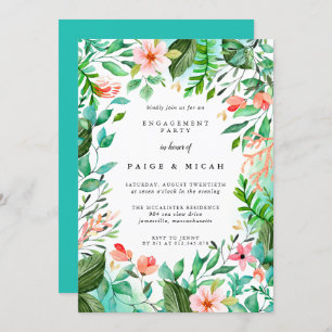 Invitación Partido de compromiso botánico tropical