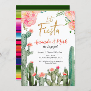 Invitación Partido de compromiso Cactus Fiesta de México