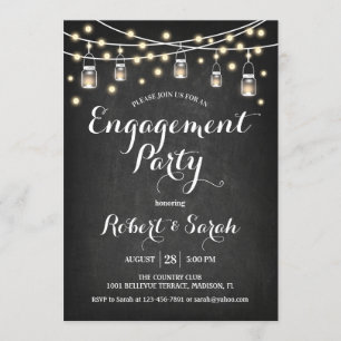 Invitación Partido de compromiso - Chalkboard