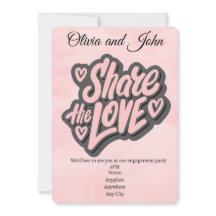 Partido de compromiso - Comparte el amor. Editable