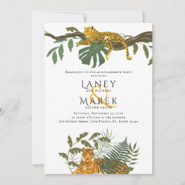 Invitación Partido de compromiso con animales de la jungla de