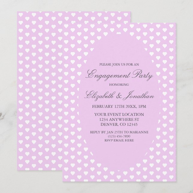 Invitación Partido de Compromiso con el Corazón Púrpura (Anverso / Reverso)