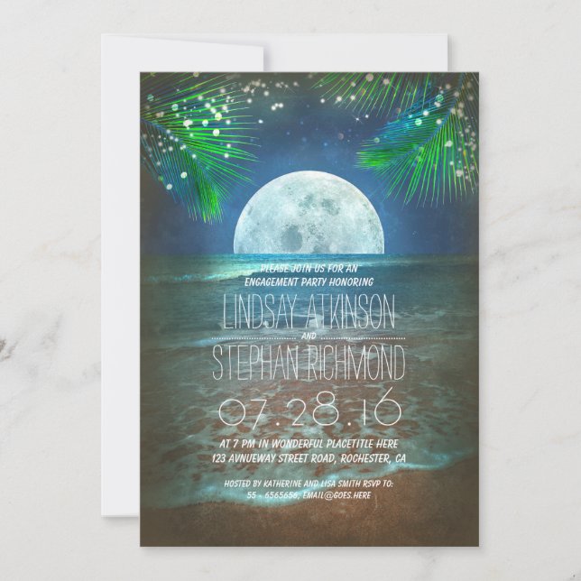 Invitación Partido de Compromiso con la Luz Luna de la Playa  (Anverso)