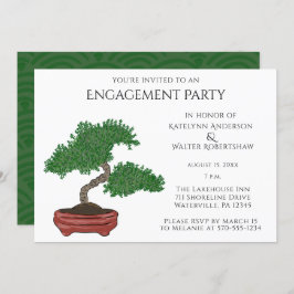 Invitación Partido de compromiso de Bodas Bonsai Tree en Japó