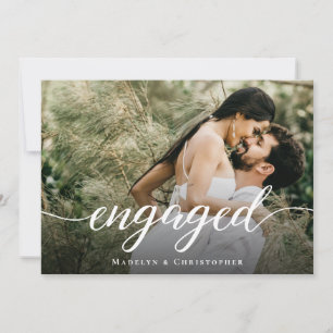 Invitación Partido de compromiso de Bodas de Moda fotográfica