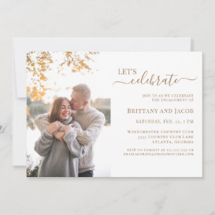 Invitación Partido de compromiso de Bodas de oro fotográfico