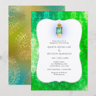Invitación Partido de Compromiso de Bollywood de la Arabía Re