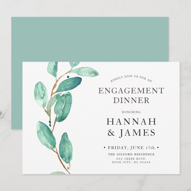 Invitación Partido de Compromiso de Botánicos Bayou (Anverso / Reverso)