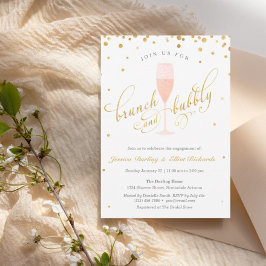 Invitación Partido de compromiso de brunch y bubbly