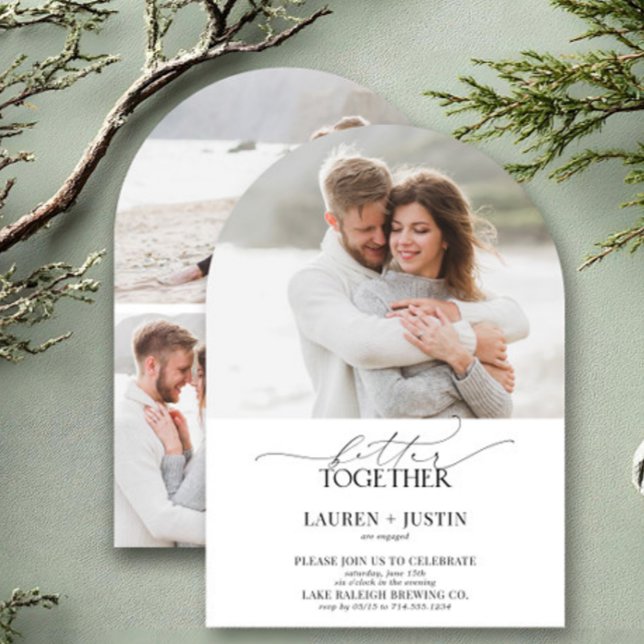 Invitación Partido de compromiso de escritura de fotos del Ar (Subido por el creador)