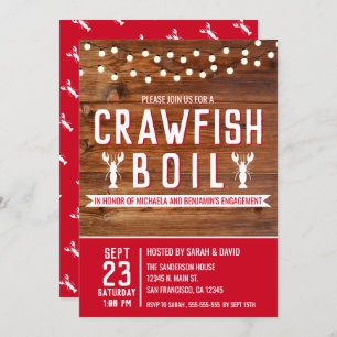 Invitación Partido de compromiso de evento especial "Crawfish