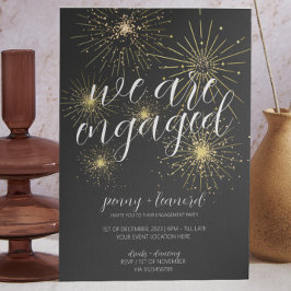 Invitación Partido de compromiso de fuegos artificiales de or