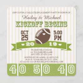 INVITACIÓN PARTIDO DE COMPROMISO DE FÚTBOL TAILGATE
