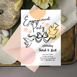 Invitación Partido de compromiso de garrapatas de cinta de do