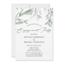 Partido de compromiso de hojas botánicas verdes