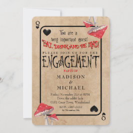 Invitación Partido de compromiso de hongos locos para jugar c