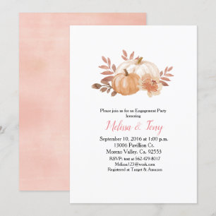 Invitación Partido de compromiso de la acuarela moderna de ca