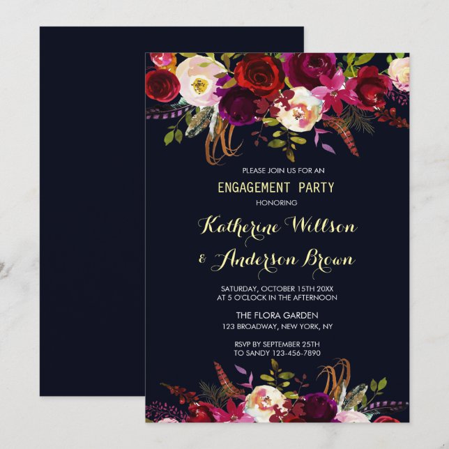 Invitación Partido de Compromiso de la Caída de la Marina Bor (Anverso / Reverso)