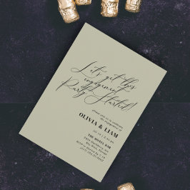 Invitación Partido de compromiso de la caligrafía del sabio v