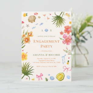 Invitación Partido de compromiso de la cubierta de la mano de