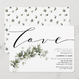 Invitación Partido de compromiso de la vegetación simple y de