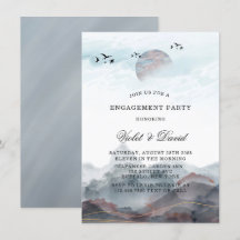 Partido de compromiso de las acuarelas de montaña 