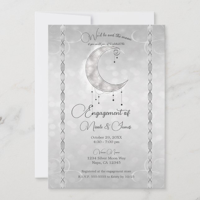 Invitación Partido de compromiso de las estrellas de la luna  (Anverso)