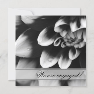 Invitación Partido de compromiso de las flores de Dahlia en b