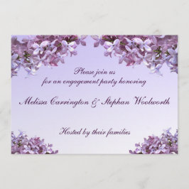 Invitación Partido de compromiso de las Flores de Lino Floral