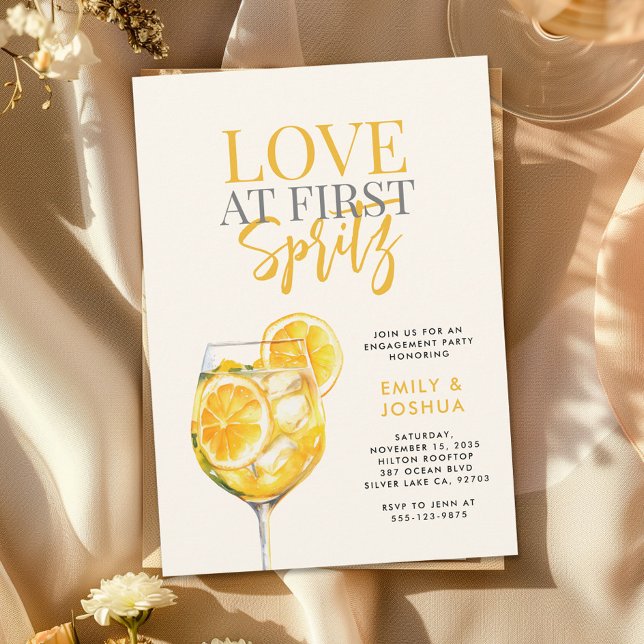 Invitación Partido de compromiso de Limoncello Spritz (Subido por el creador)