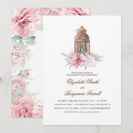 Invitación Partido de compromiso de linterna de velas