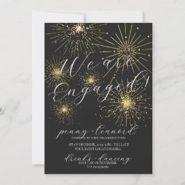 Invitación Partido de compromiso de los fuegos artificiales d
