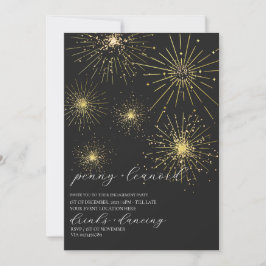 Invitación Partido de compromiso de los fuegos artificiales d