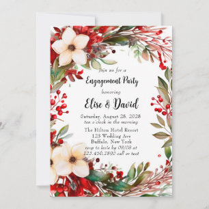 Invitación Partido de Compromiso de los Navidades de Poinsett