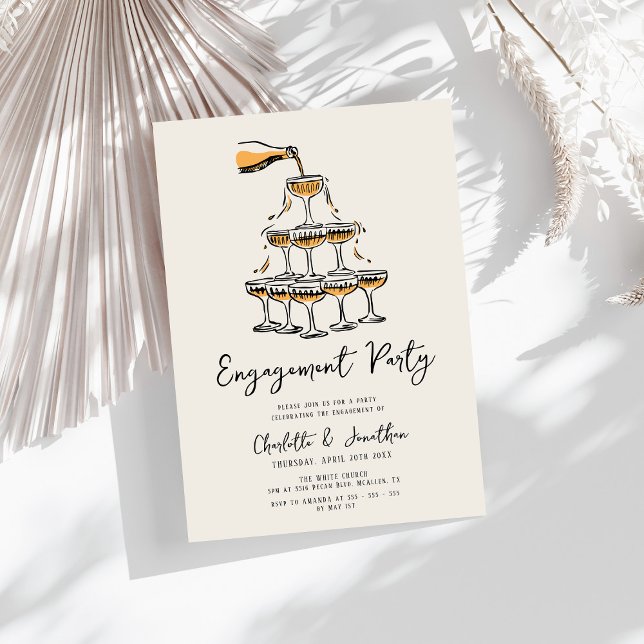 Invitación Partido de compromiso de mano de Moda de moda (Subido por el creador)