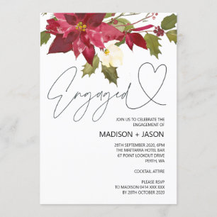 Invitación Partido de compromiso de Navidades de Invierno