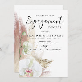 Invitación Partido de compromiso de orquídeas de gramíneas ru