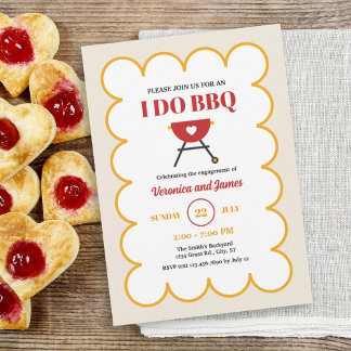 Invitación Partido de compromiso de parrilladas de verano mod