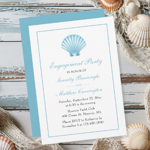 Invitación Partido de compromiso del Boda Náutico Azul