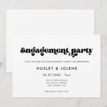 Partido de compromiso del guión retro de vintage