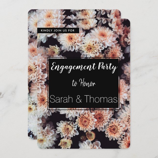 INVITACIÓN PARTIDO DE COMPROMISO ELEGANTE DE LA FLORAL DE DAH (Anverso / Reverso)