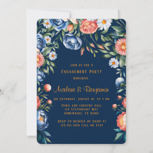 Invitación Partido de compromiso entre amigos Naranjas y azul
